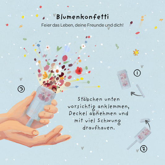 Blütenkonfetti - Love You Bestie