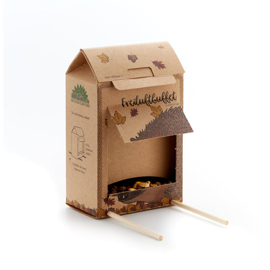 Freiluftbuffet für Igel