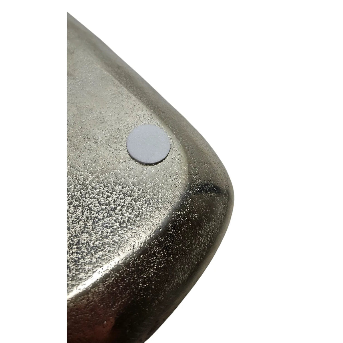 Dekoteller Metall silber Dekoschale Metallteller Deko Schale Teller 25 x 22 cm