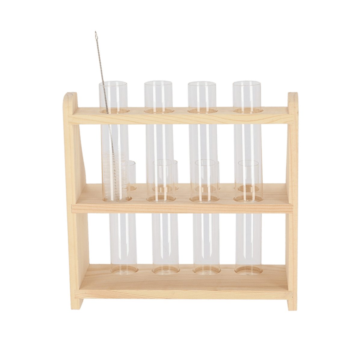 Reagenzglasständer L – Stabiler Halter für Reagenzgläser – Kompakte Maße 24,3x8,5x24,1cm – Praktisch und Robust für Pflanzen & Stecklinge