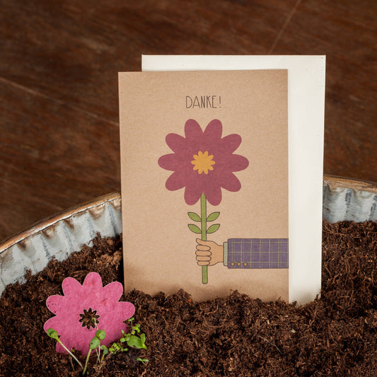 Dankeskarte "Blume" 