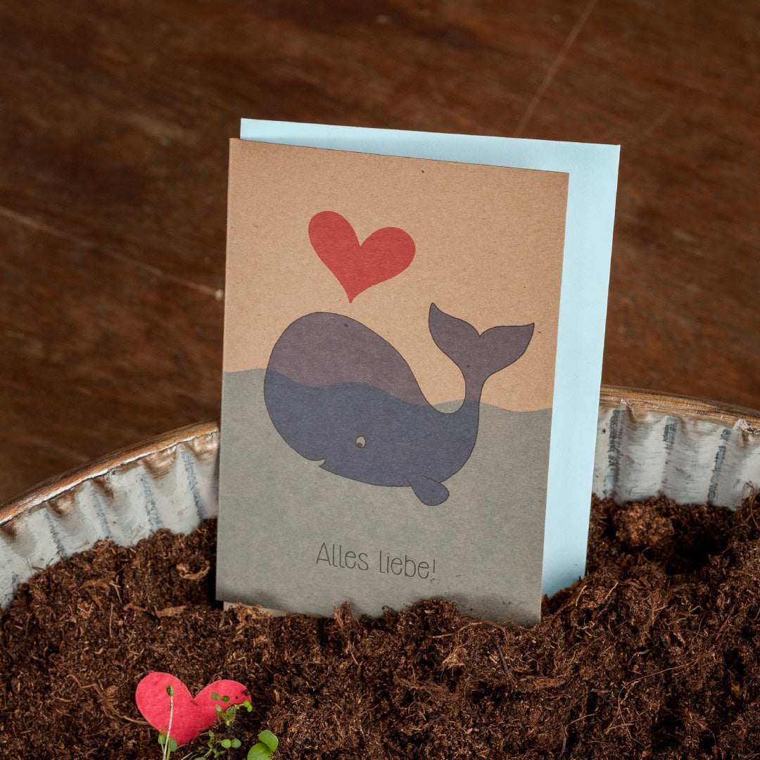 Grußkarte "Alles Liebe" 