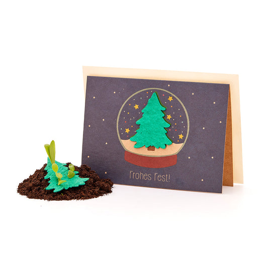 Weihnachtskarte "Schneekugel" 