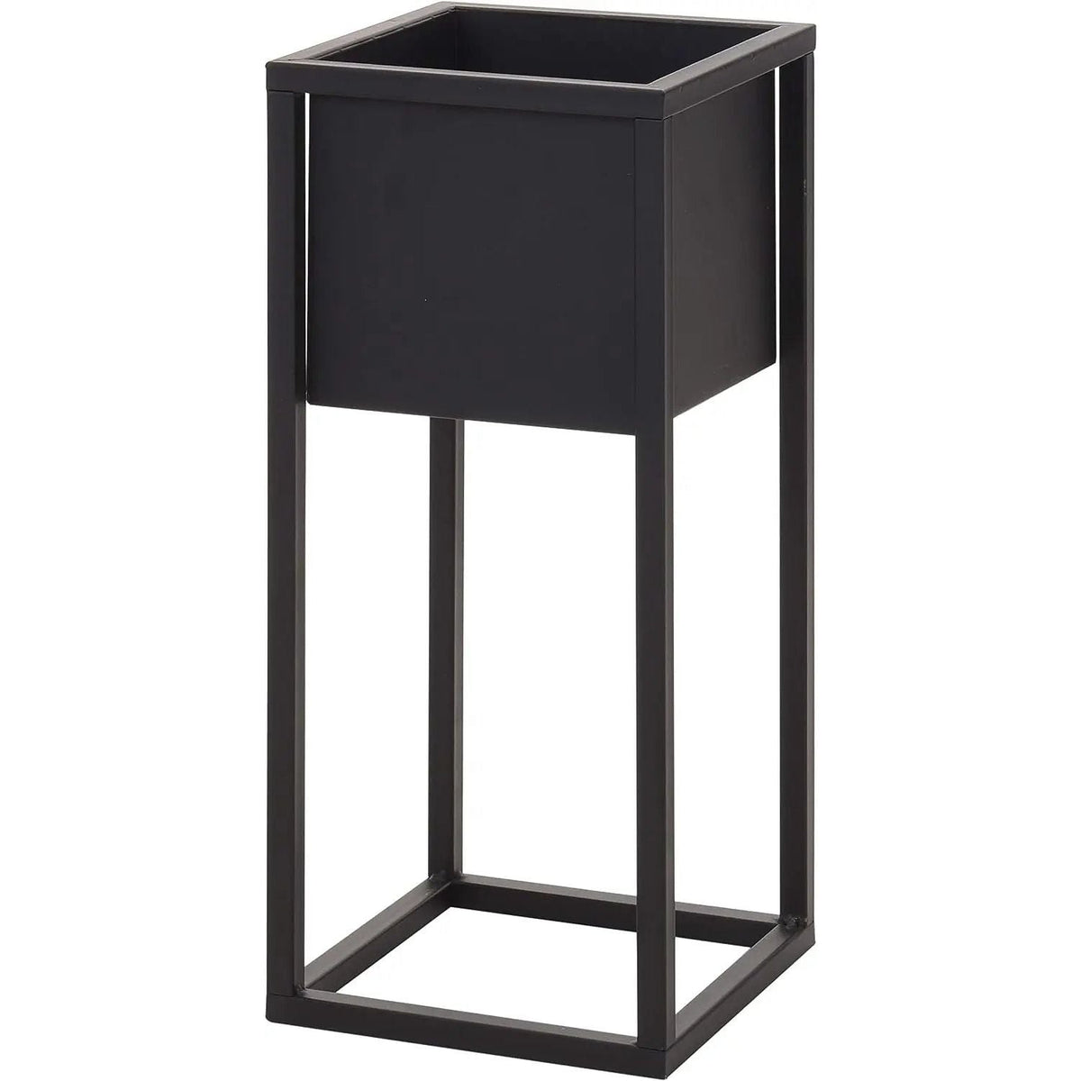 Blumentopf mit Gestell Metall schwarz Pflanzgestell Pflanztopf H 50 cm 