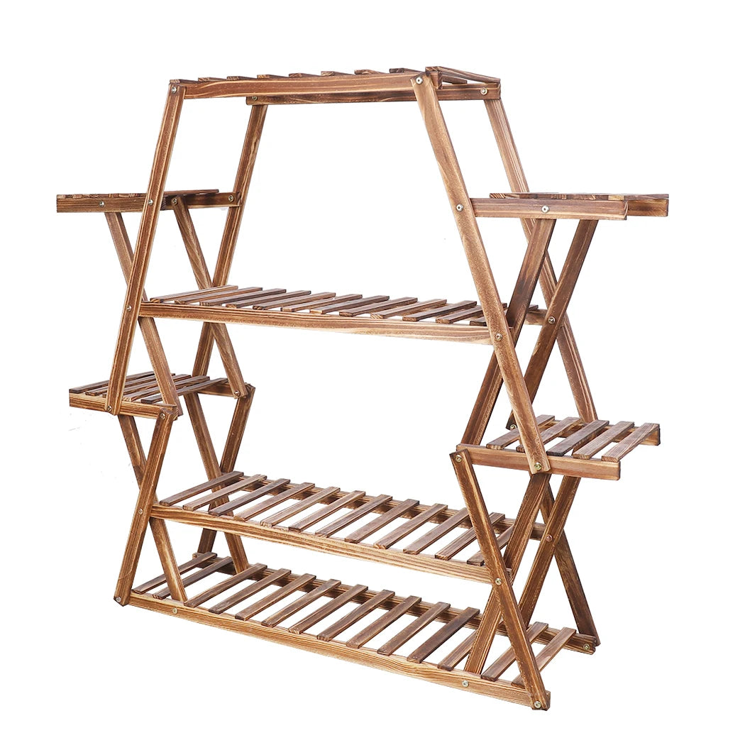 Solid Wood Plant Stand Multifunctional Flower Pot Holder 
