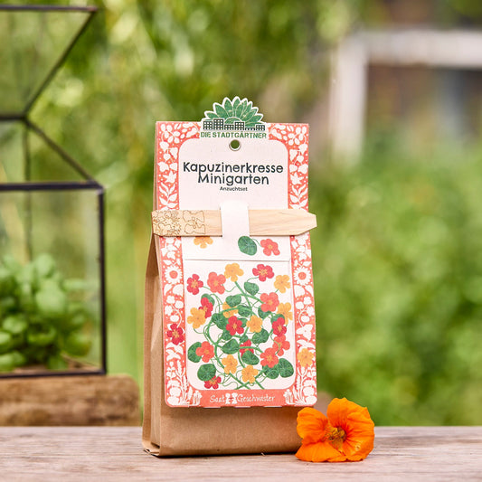 Anzuchtset – Minigarten BIO-Kapuzinerkresse 