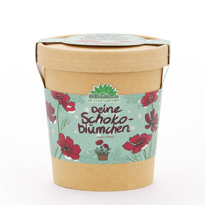 Schokoblumen aus dem Becher 