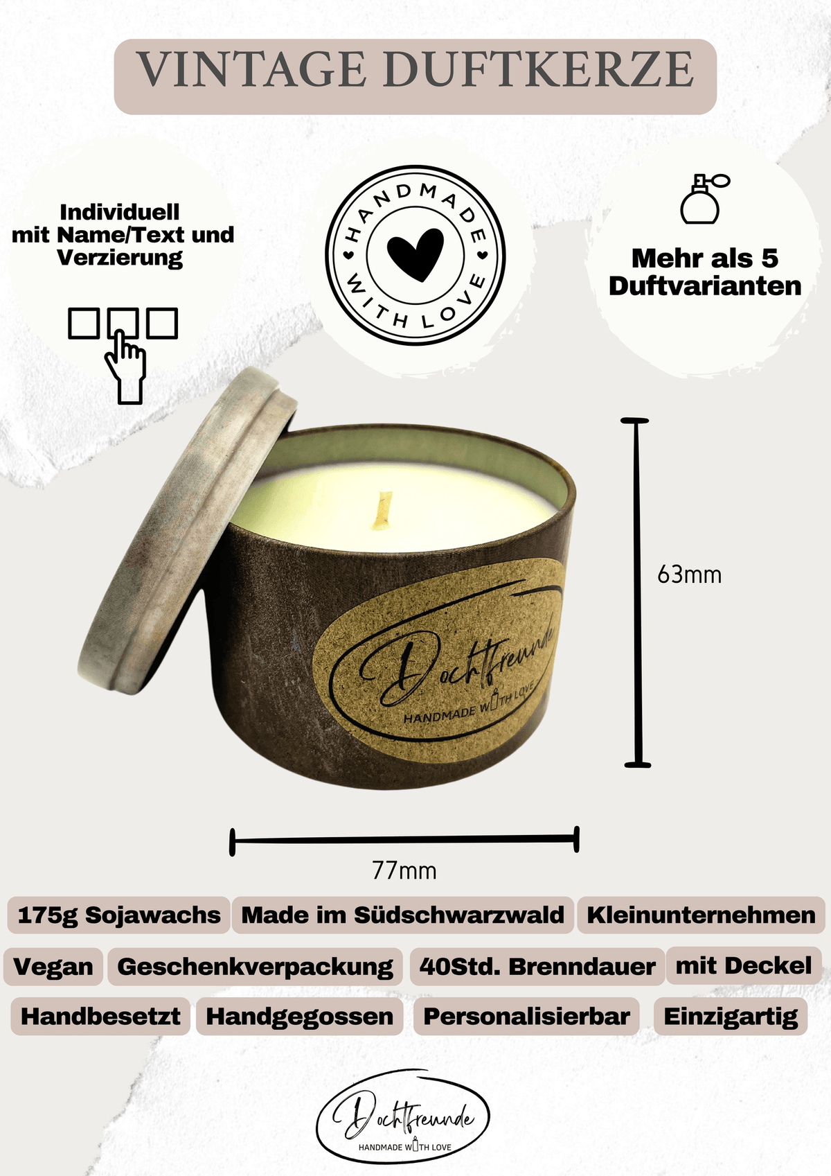 Sternzeichen Schütze Duftkerze - Handgemachte Sojawachs-Kerze - Personalisiertes Astrologie-Geschenk 