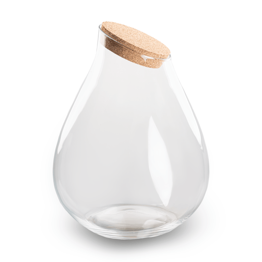 Terrarium fles met kurk - Drop XXL - Ø 34 cm ↑ 43 cm 
