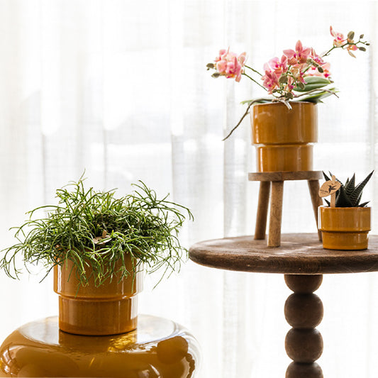 Übertopf 'Timeless' – Kolibri Home – Gelb – Ø12cm – Ansicht 2