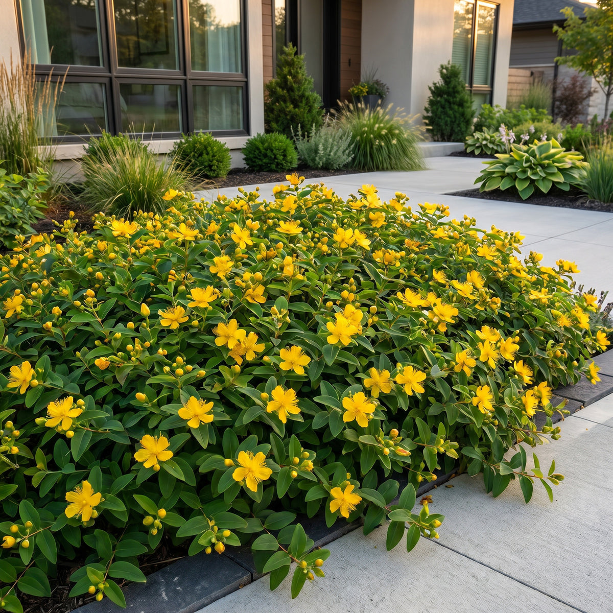 Johanniskraut 'Hypericum calycinum' – Gelb – Topf Ø11cm – Ansicht 6