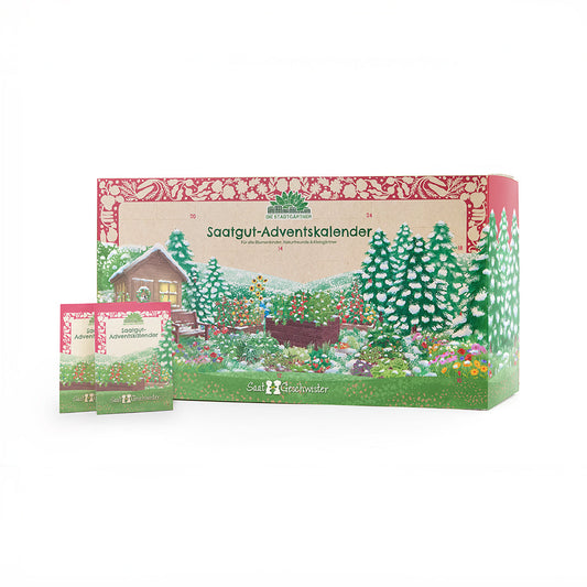 Saatgut-Adventskalender mit Türchen 
