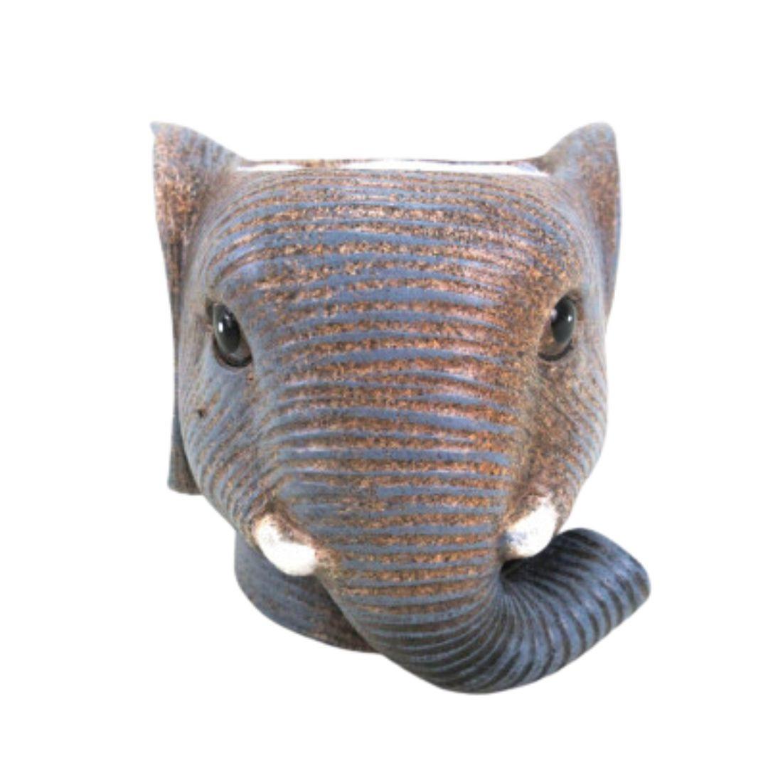 Planter Olifant D11/12x10cm - Grau - D11/12x10cm 