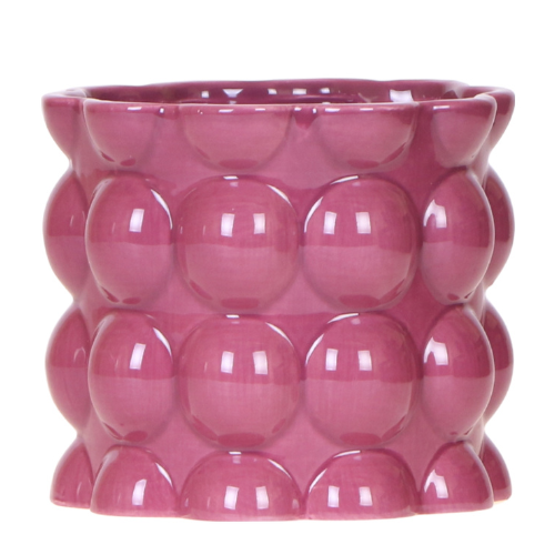 Kolibri Home | Cotton Shine Übertopf - Purple - Ø12cm 