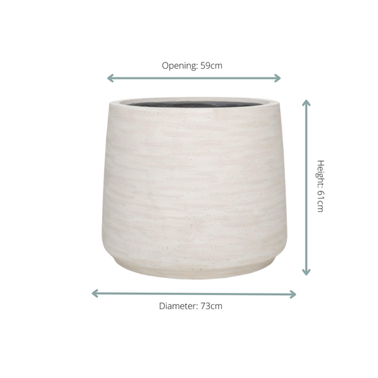 Jumbo Patt Ivory Washed - D73xH61 