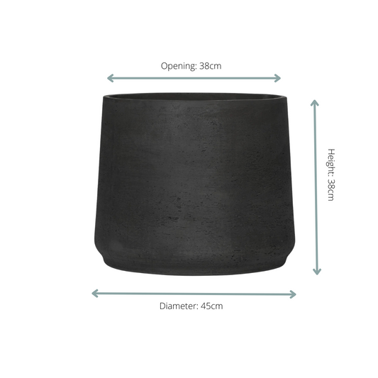 Jumbo Patt Black Washed - D45 x H38 