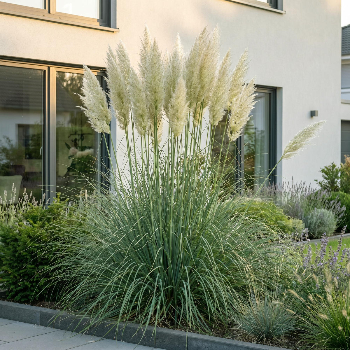 Zwerg-Pampasgras 'Pumila' – Cortaderia selloana 'Pumila' – 6 Pflanzen – Topf Ø11cm – Ansicht 6