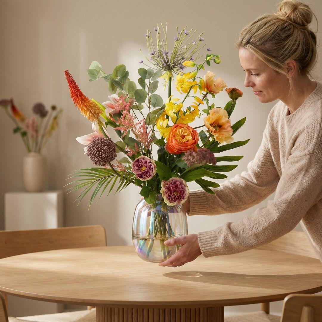 Kunstblumenstrauß - Tropical Chic Deluxe - Real Touch - 13 Stiele - ↑ 105 cm 