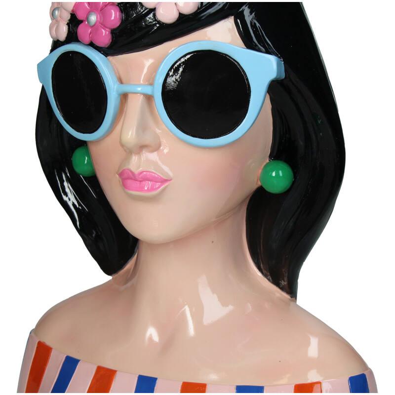 Vase Fashion Lady 'Anna' 30cm – Polyresin-Dekovase in Modedesign – Stilvolles Kunstobjekt & Wohnaccessoire für modernes Interieur 
