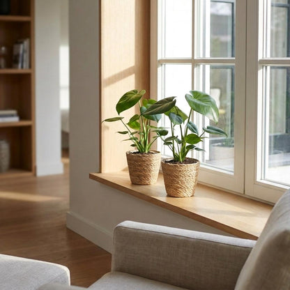 Fensterblatt – Monstera deliciosa – Topf Ø12cm – Höhe 30cm – Dekorative Zimmerpflanze – Ansicht 3