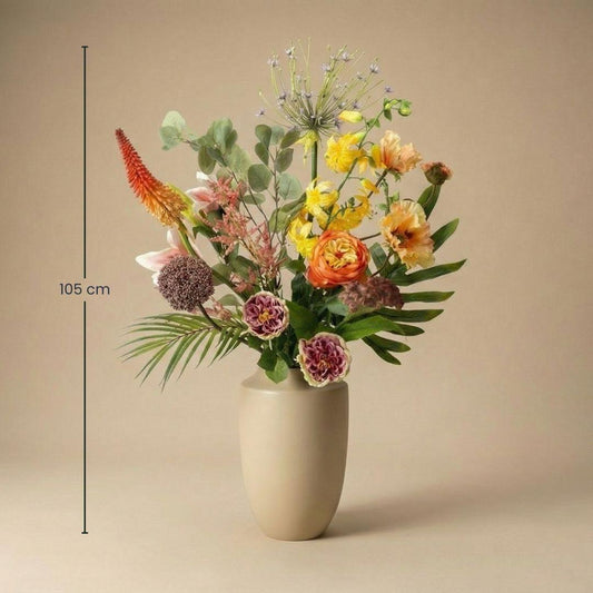 Kunstblumenstrauß - Tropical Chic Deluxe - Real Touch - 13 Stiele - ↑ 105 cm 