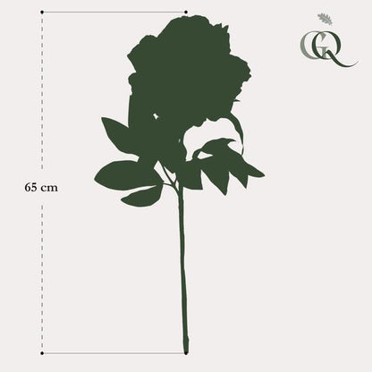 Künstliche Blumen - Blumenstrauß - Solo - Creme - Pfingstrosen - 65cm - 5 Stück 