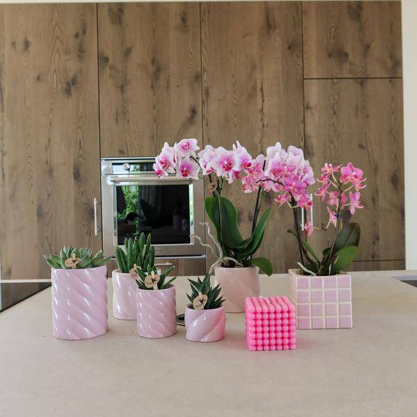 Candy Dekotopf - Hoch - Rosa - Ø6cm 