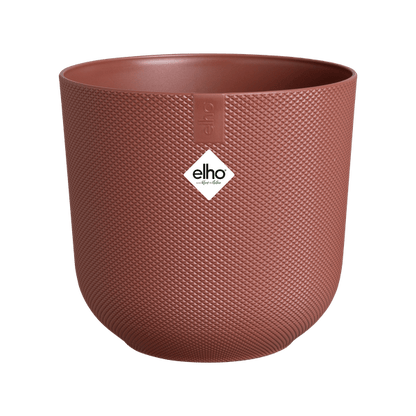 Jazz Pflanztopf Rot – D19 x H18 – Moderner Blumentopf für Innen & Außen – Eleganter runder Pflanzkübel – Dekorativer Übertopf für Zimmer- & Gartenpflanzen 