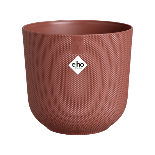 Jazz Pflanztopf Rot – D19 x H18 – Moderner Blumentopf für Innen & Außen – Eleganter runder Pflanzkübel – Dekorativer Übertopf für Zimmer- & Gartenpflanzen 