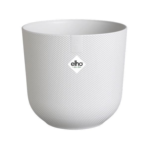 Jazz Pflanztopf Weiß – D14 x H13 – Moderner Blumentopf für Innen & Außen – Eleganter kleiner Pflanzkübel – Dekorativer Übertopf für Zimmerpflanzen & Kräuter 