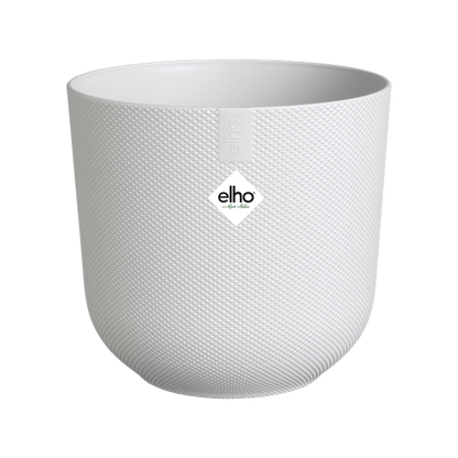 Jazz Pflanztopf Weiß – D14 x H13 – Moderner Blumentopf für Innen & Außen – Eleganter kleiner Pflanzkübel – Dekorativer Übertopf für Zimmerpflanzen & Kräuter 