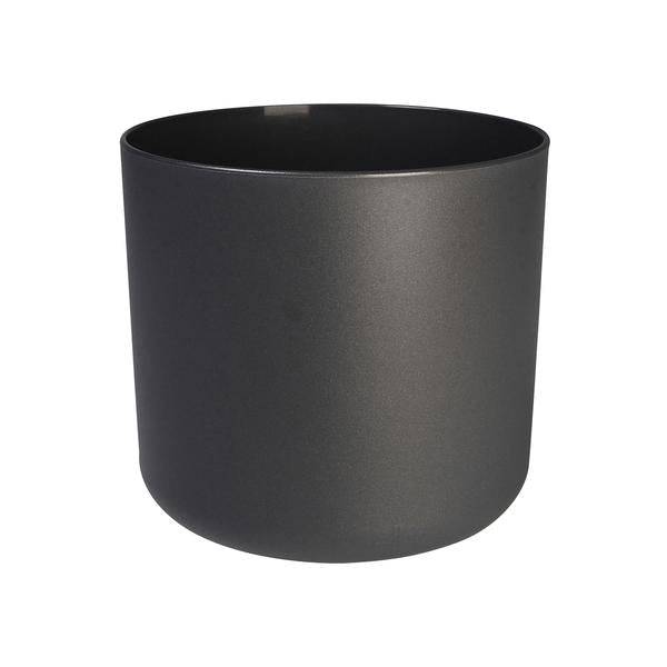Topf Weiches Anthrazit – D25cm x H25cm – Moderner Pflanztopf mit matter Betonoptik – Perfekt für Zimmerpflanzen – Für Innen & geschützte Außenbereiche 