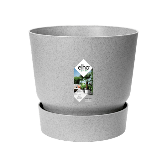 Greenville Pflanztopf Grau – D39 x H37 – Moderner Blumentopf für Innen & Außen – Stilvolles Pflanzgefäß – Eleganter Übertopf für große Zimmer- & Gartenpflanzen 