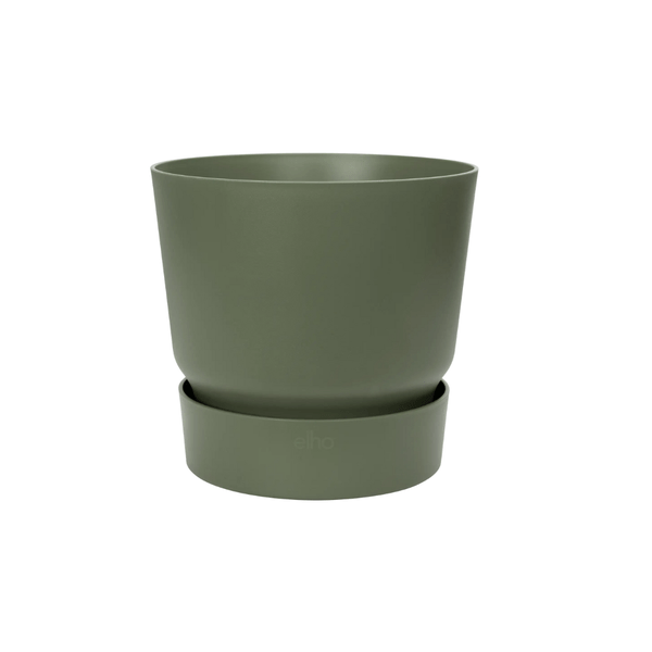 Greenville Pflanztopf Grün – D24 x H23 – Moderner Blumentopf für Innen & Außen – Stilvolles Pflanzgefäß – Eleganter Übertopf für Zimmerpflanzen & Garten 