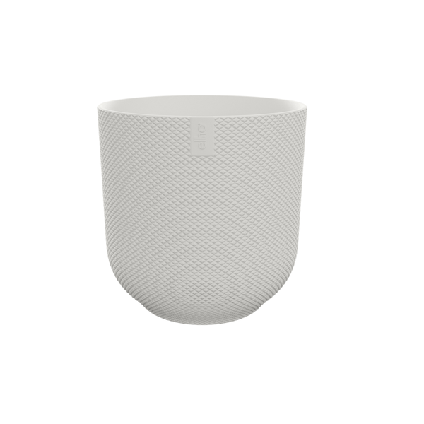 Topf Jazz Weiß – Blumentopf Rund – Dekorativer Pflanztopf für Zimmerpflanzen & Outdoor – D19 x H18 