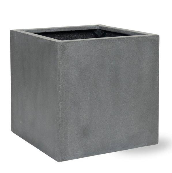 Block Topf Grau - L - D50cm x H50cm 