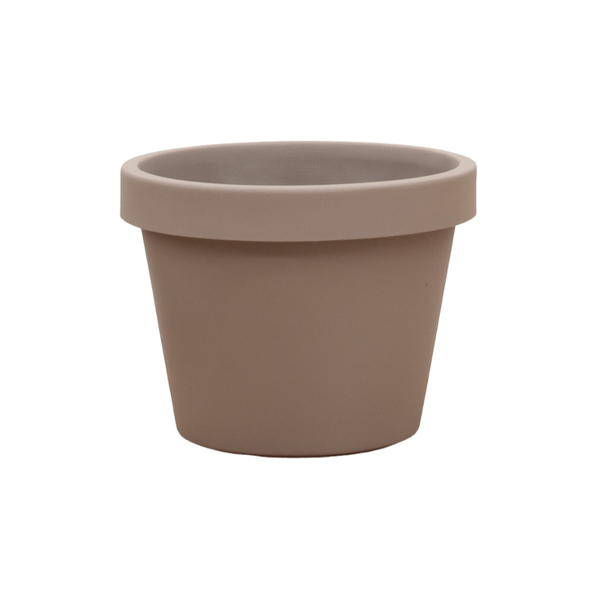 Topf Lira Tortora – Ø75cm x 68cm hoch – Moderner Pflanztopf in elegantem Tortora – Robust & vielseitig für Garten & Innenbereich 