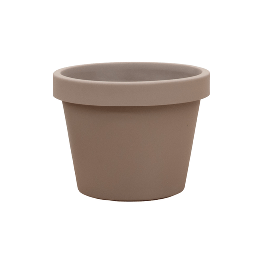 Topf Lira Tortora – Ø75cm x 68cm hoch – Moderner Pflanztopf in elegantem Tortora – Robust & vielseitig für Garten & Innenbereich 