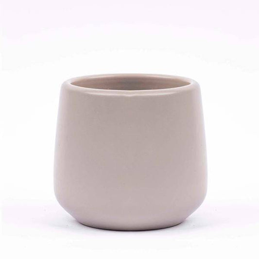 Blumentopf „Joey“ – Grau Matt – Ø8 cm x H7,5 cm – Kleiner Pflanztopf – Modern & Minimalistisch – Für Zimmerpflanzen, Kakteen & Sukkulenten 