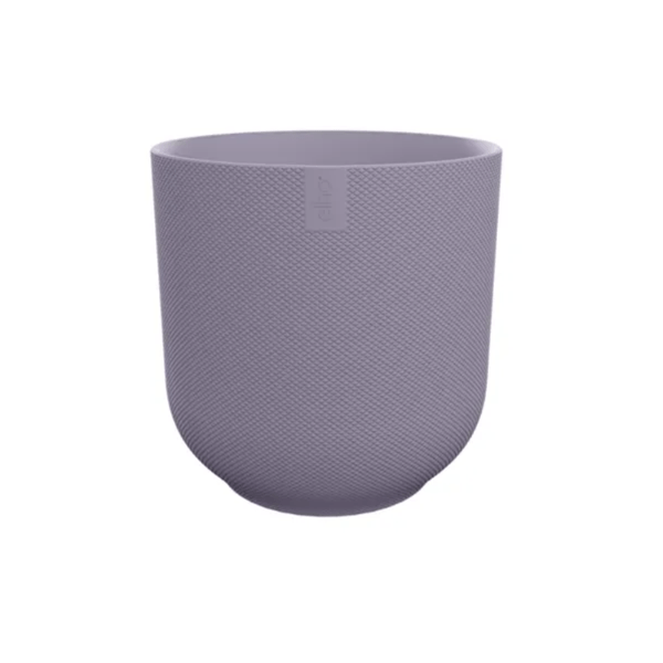 Blumentopf Jazz Rund Lavendel Flieder – Ø23cm – Höhe 21cm – dekorativer Pflanzkübel aus Kunststoff – moderner Übertopf für Innen- und Außenbereich 