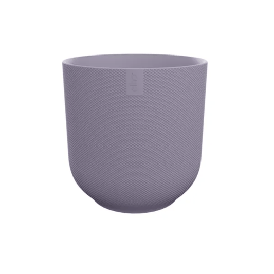 Blumentopf Jazz Rund Lavendel Flieder – Ø23cm – Höhe 21cm – dekorativer Pflanzkübel aus Kunststoff – moderner Übertopf für Innen- und Außenbereich 