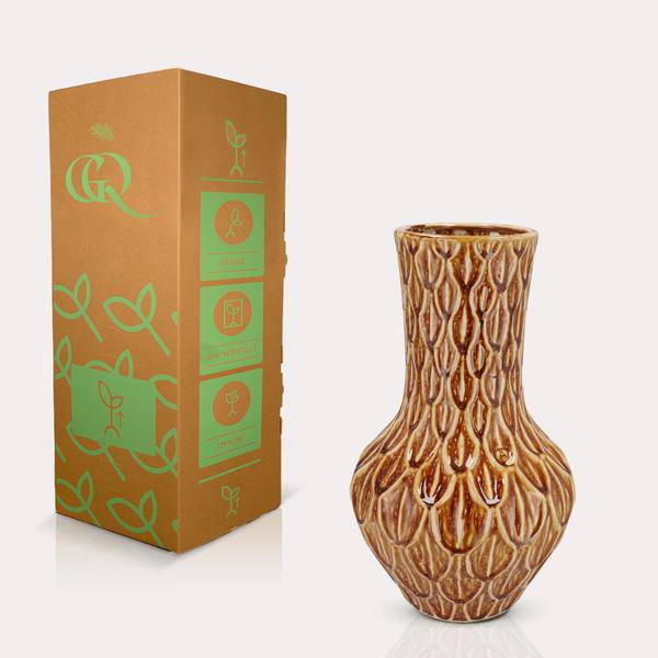 Vase Stein - H39 B23 - Boa Braun 