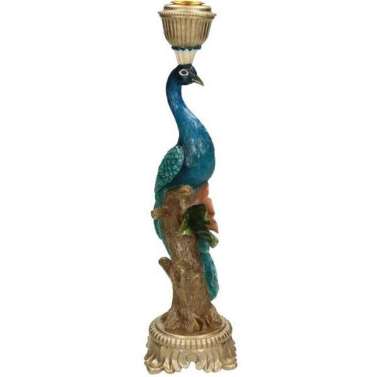 Kerzenständer Peacock Multi – Bunte Dekoration – 29 cm Höhe – Eleganter Kerzenhalter für Innen & Außen – Stilvolles Ambiente mit farbenfrohem Design 
