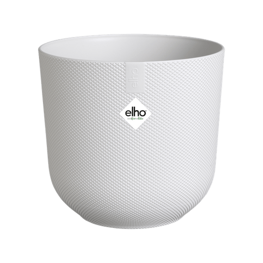 Topf Jazz Weiß – Blumentopf Rund – Dekorativer Pflanztopf für Zimmerpflanzen & Outdoor – D19 x H18 