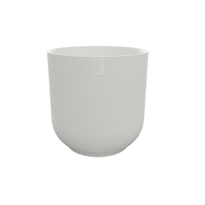 Jazz Pflanztopf Weiß – D23 x H21 – Moderner Blumentopf für Innen & Außen – Eleganter runder Pflanzkübel – Dekorativer Übertopf für Zimmer- & Gartenpflanzen 