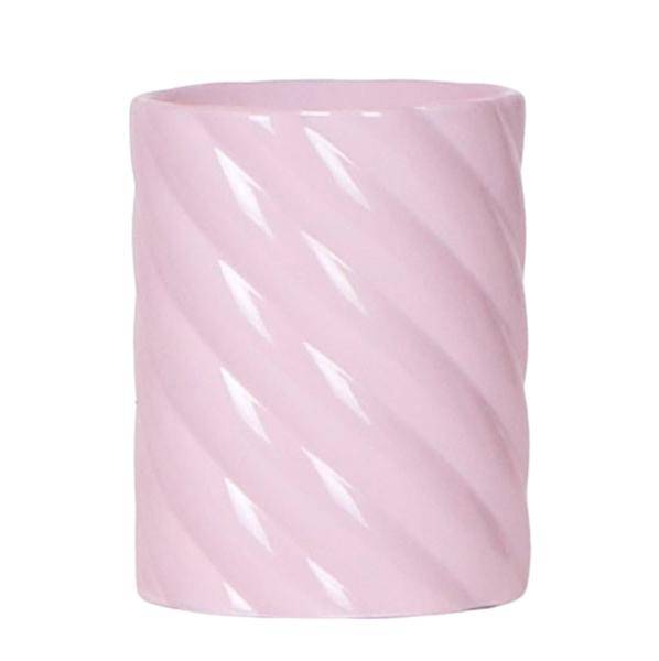 Candy Dekotopf – Hoch – Rosa – Ø9cm – Keramik Übertopf – Runde Form – Farbenfrohes Design – Für Zimmerpflanzen & Orchideen 