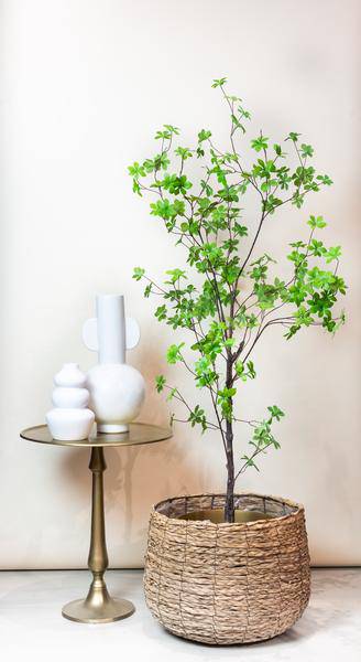 Kunstpflanze Tropaeolum speciosum – Ostindische Kirsche – 210 cm – Realistischer Kunstbaum – Pflegefrei – Für Büro, Wohnzimmer & Wintergarten – Dekobaum mit Natur-Look 