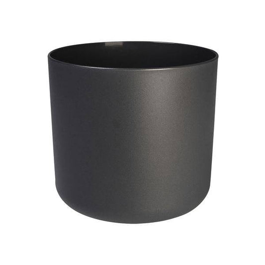 Topf Weiches Anthrazit – D18cm x H18cm – Moderner Pflanztopf mit matter Betonoptik – Passend für kompakte Zimmerpflanzen – Für Innen & geschützte Außenbereiche 