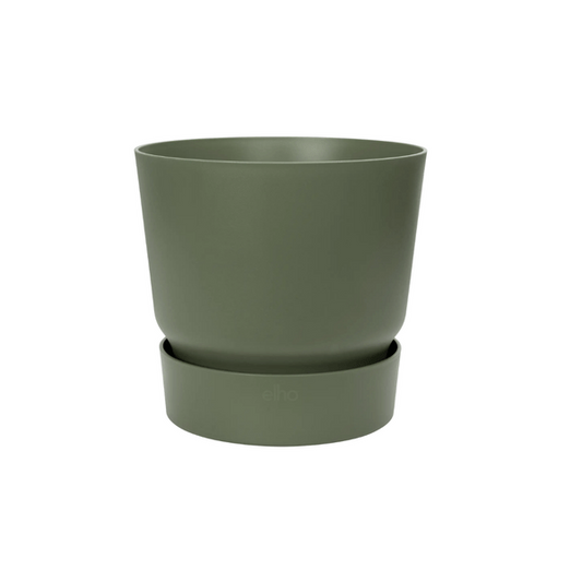 Greenville Pflanztopf Grün – D30 x H28 – Moderner Blumentopf für Innen & Außen – Elegantes Pflanzgefäß – Dekorativer Übertopf für Zimmerpflanzen, Balkon & Terrasse 